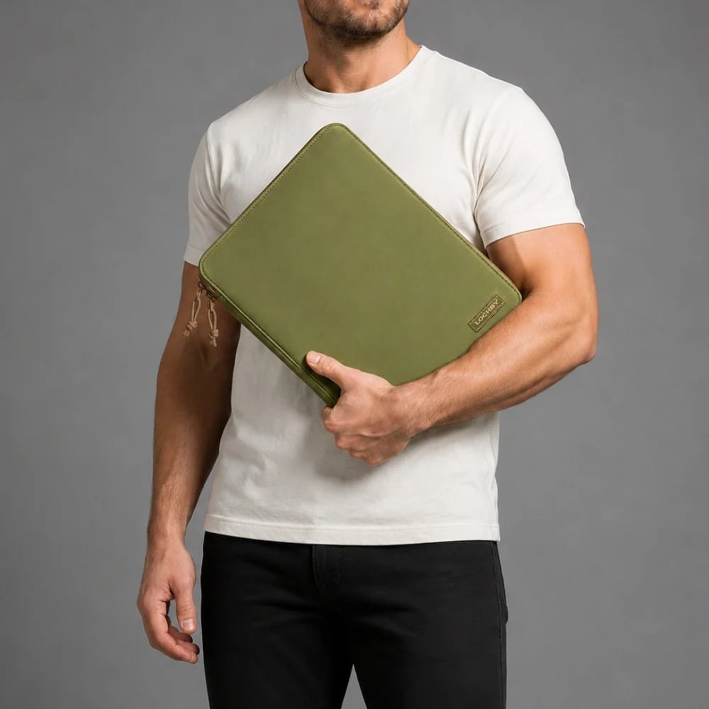 Lochby Daily Folio A4 - Olive - Sfeerfoto