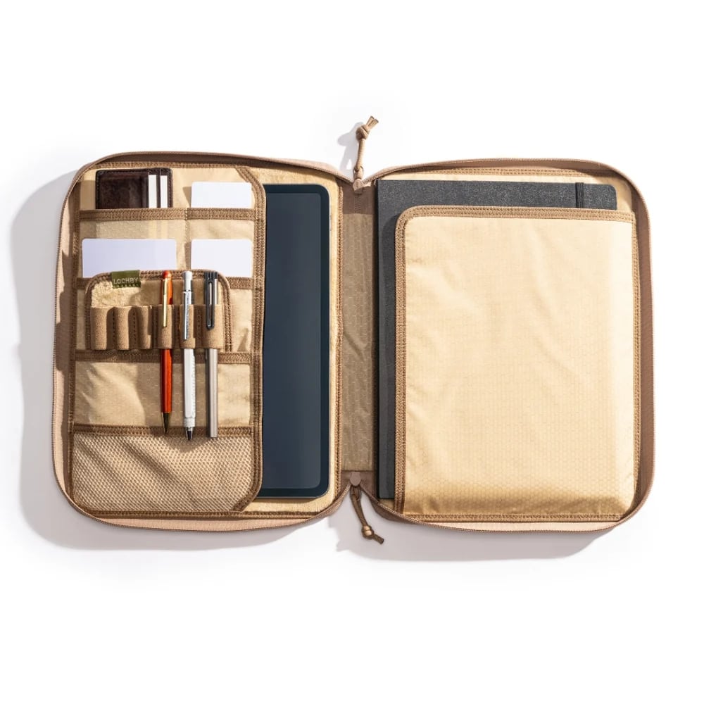 Lochby Daily Folio A4 - Olive - Open