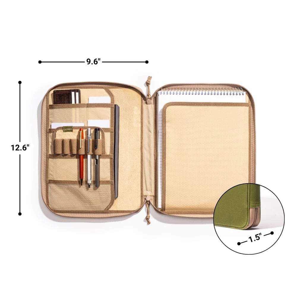 Lochby Daily Folio A4 - Olive - Formaten