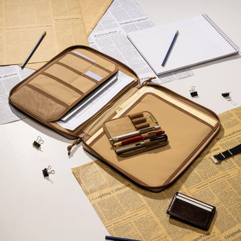 Lochby Daily Folio A4 - Olive - Sfeerfoto