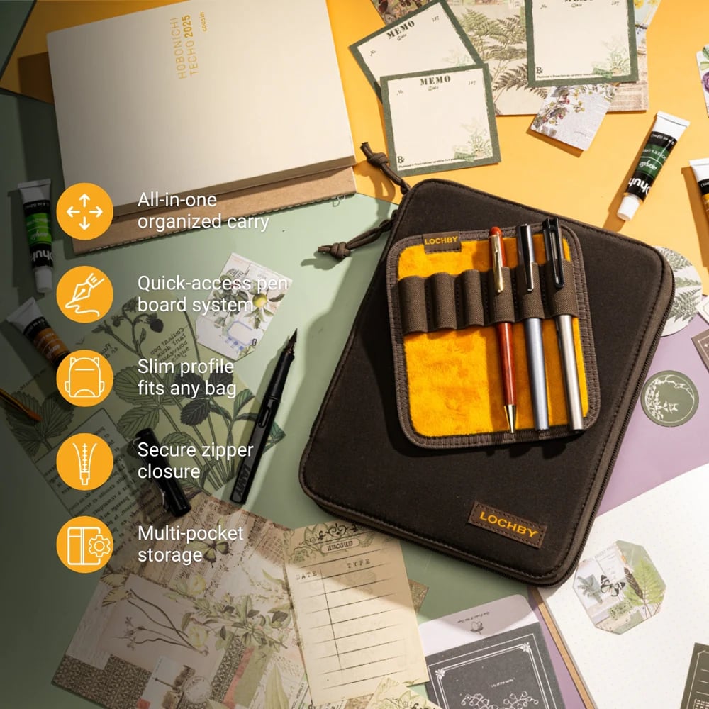 Lochby Daily Folio A5 - Brown - Pluspunten van het etui