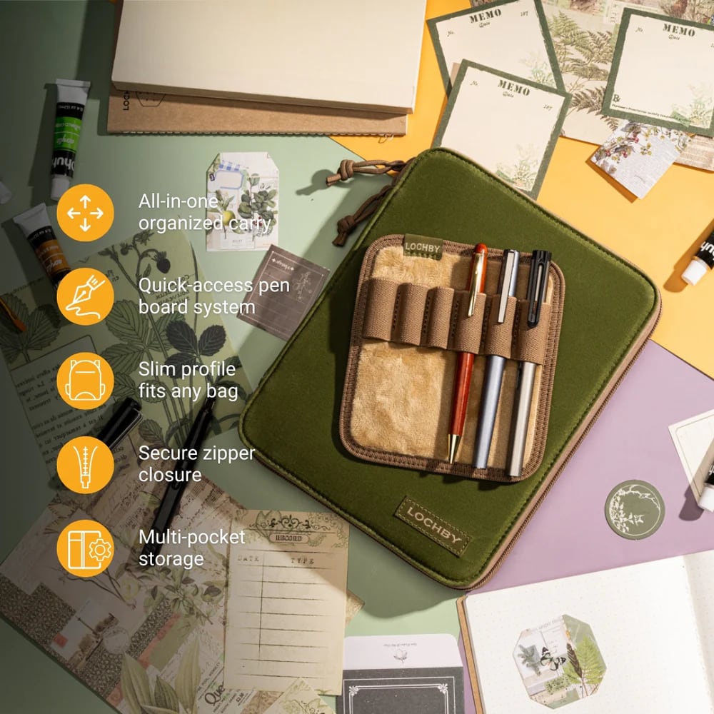 Lochby Daily Folio A5 - Olive - Belangrijkste eigenschappen