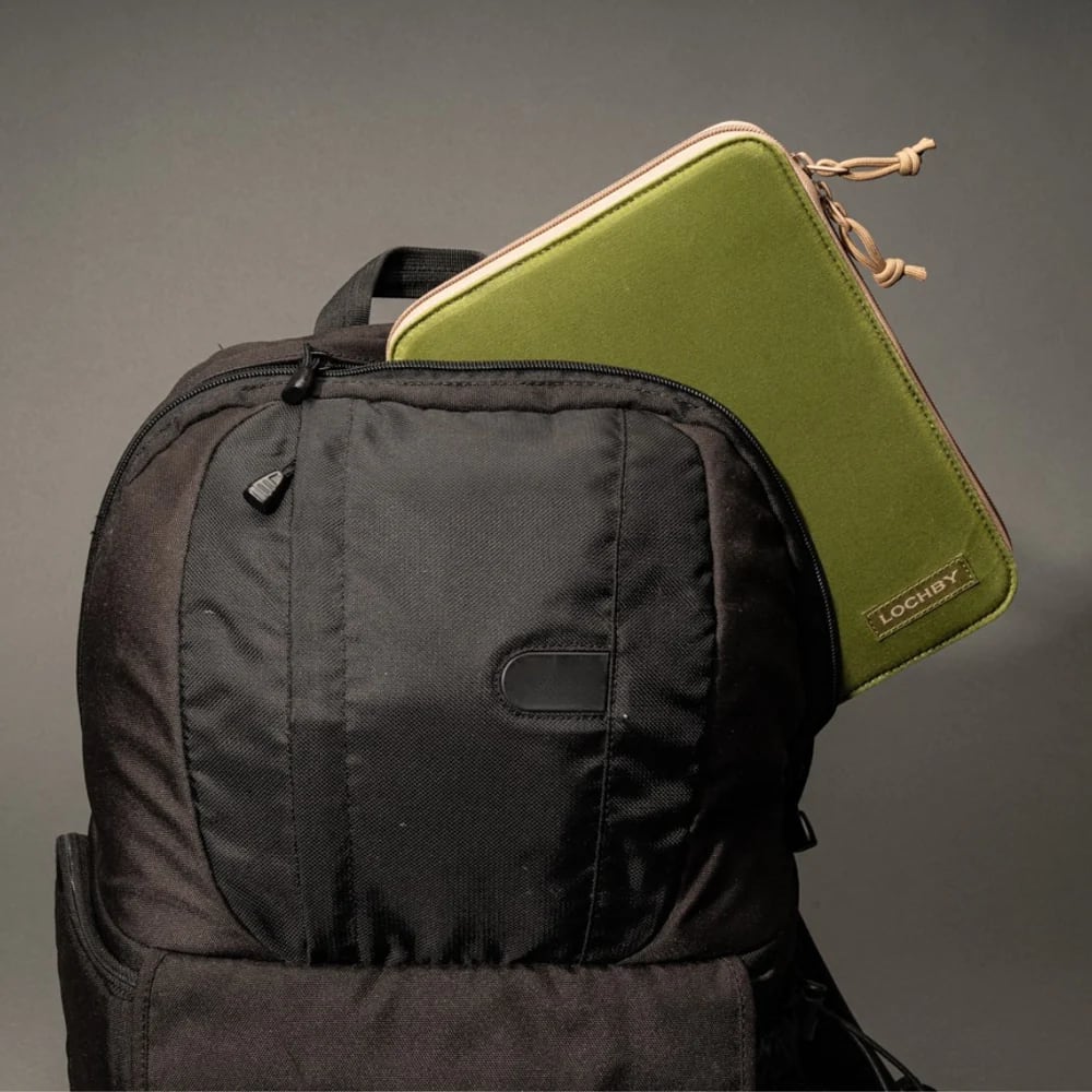 Lochby Daily Folio A5 - Olive - Etui in rugzak