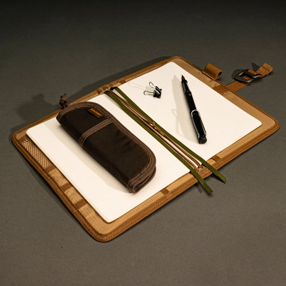 Lochby Duo Pen Pouch - Brown