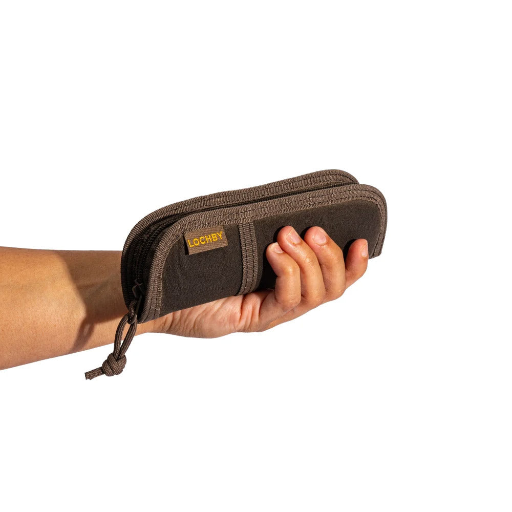 Lochby Duo Pen Pouch - Brown