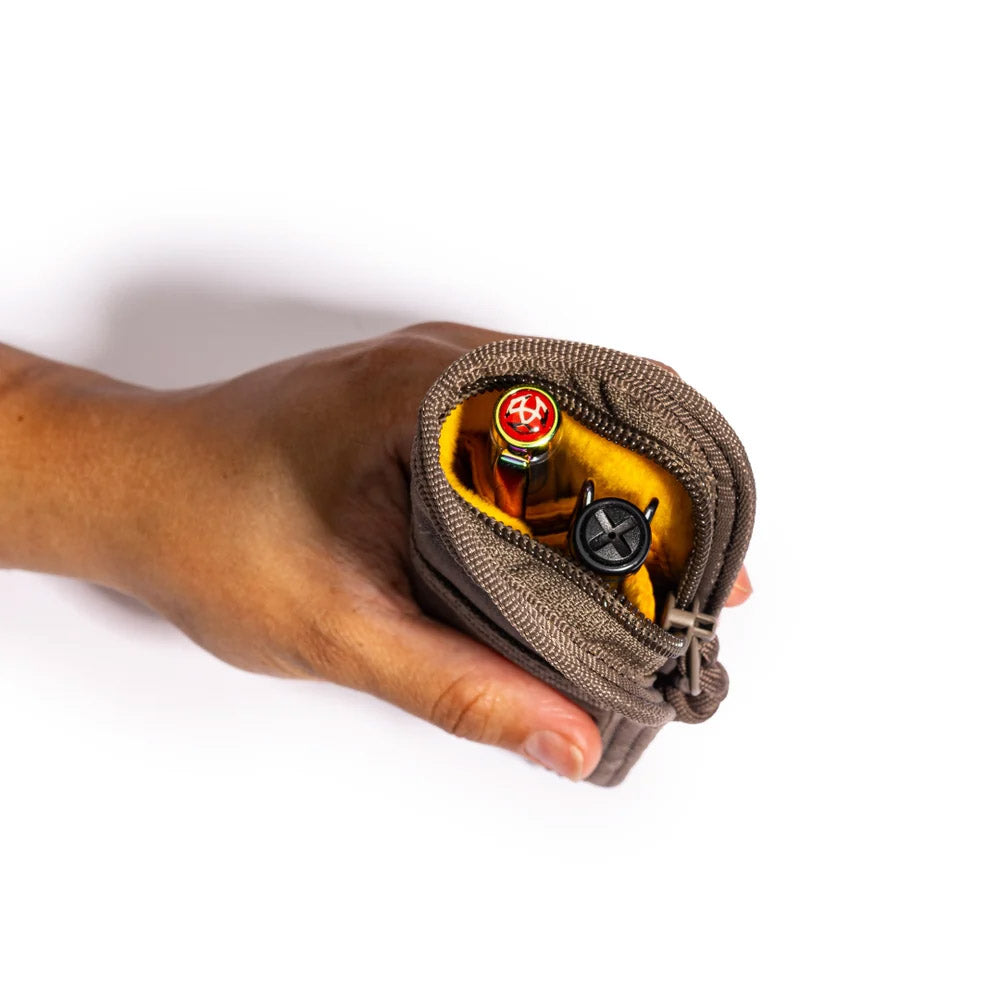 Lochby Duo Pen Pouch - Brown - Open Bovenkant