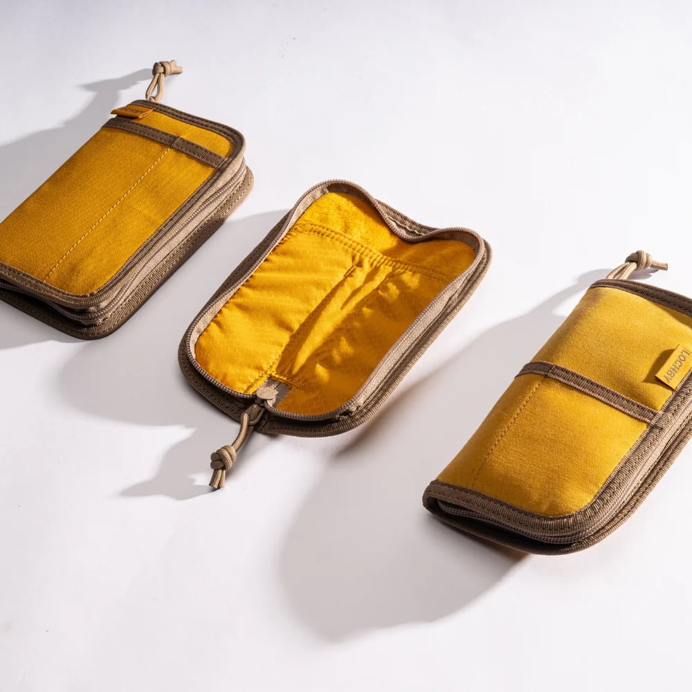 Lochby Duo Pen Pouch - Honey - Sfeerfoto