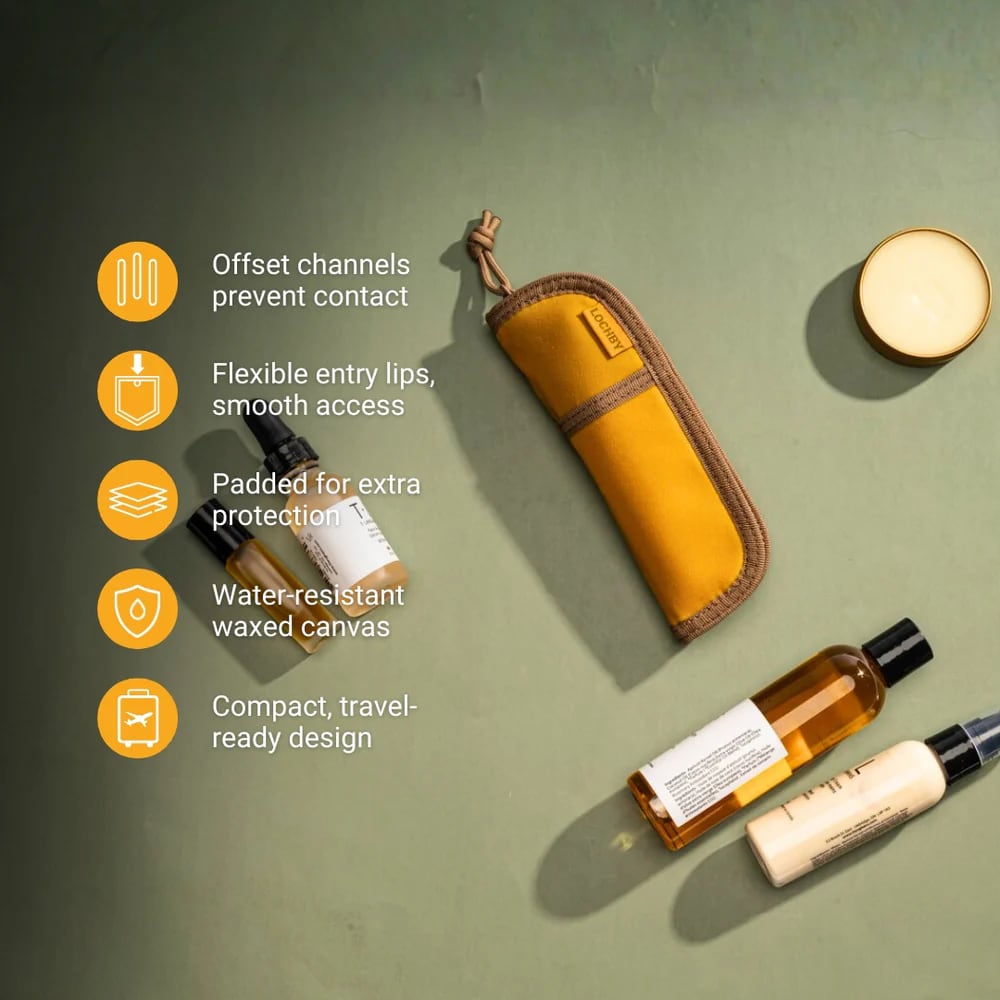 Lochby Duo Pen Pouch - Honey - Belangrijkste Eigenschappen