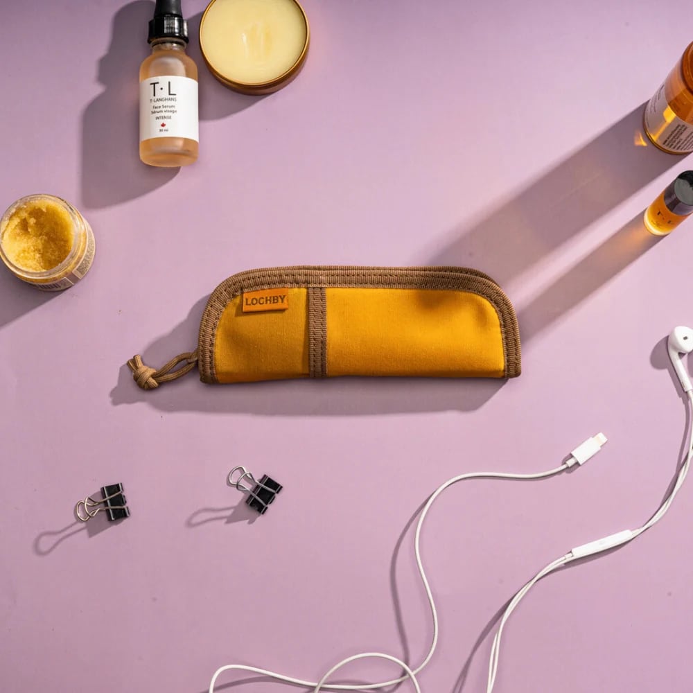 Lochby Duo Pen Pouch - Honey - Sfeerfoto