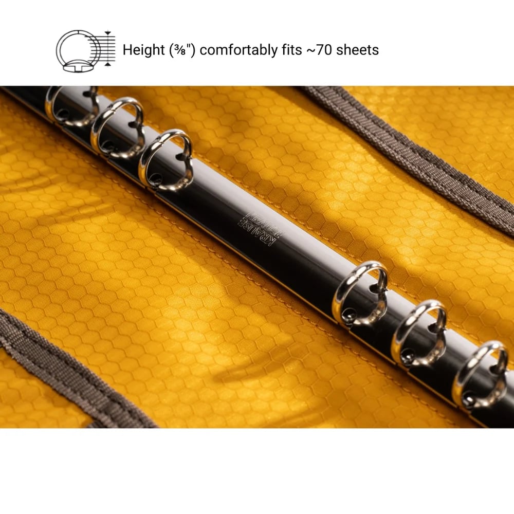 Lochby Field Binder A5 - Brown - Detail van de ringband
