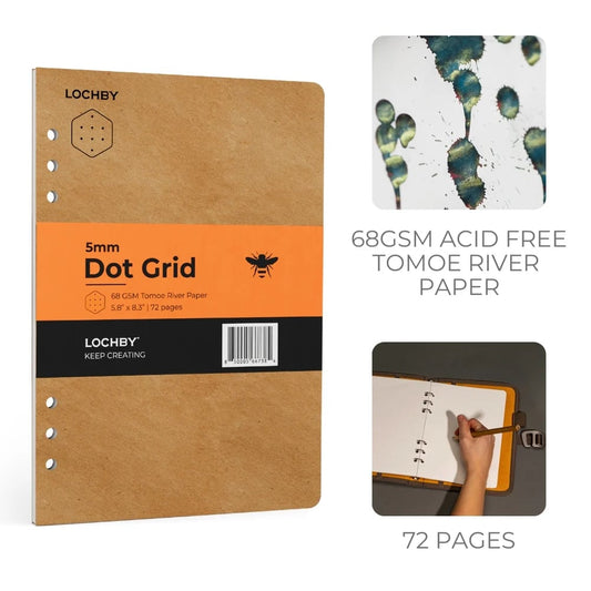 Lochby Field Binder A5 Refill - Dot Grid