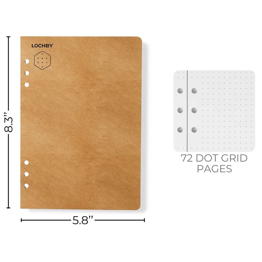 Lochby Field Binder A5 Refill - Dot Grid