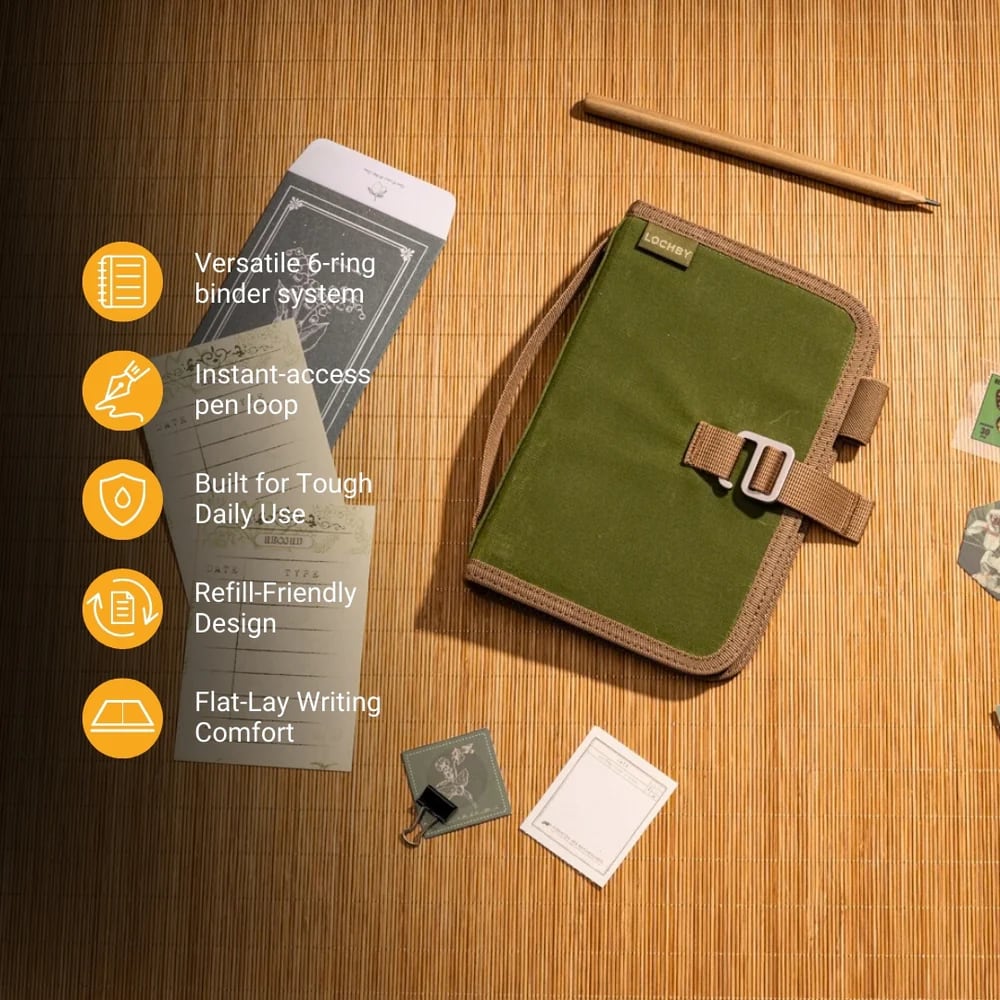 Lochby Field Binder A6 - Olive - Eigenschappen
