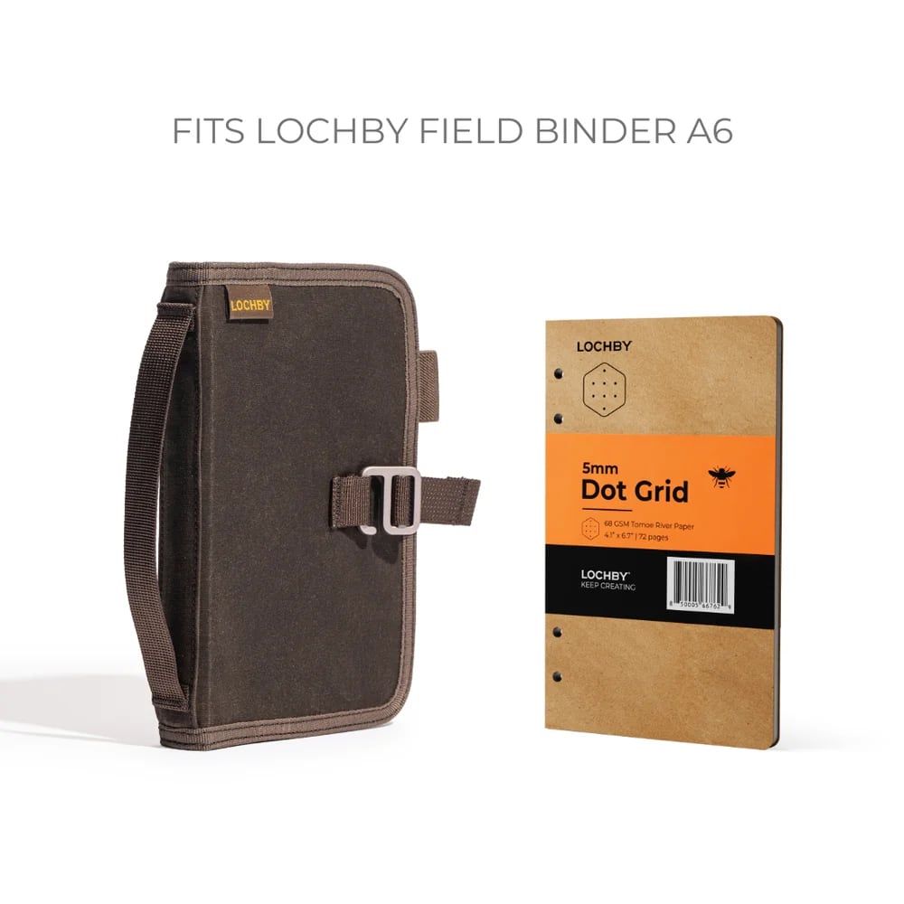 Lochby Field Binder A6 Refill - Dot Grid