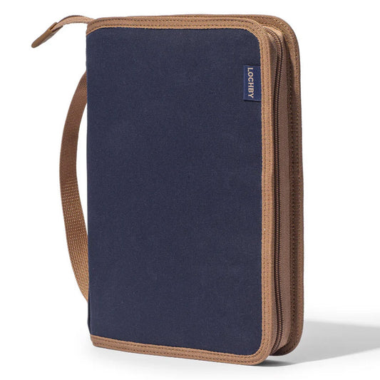 Lochby Field Folio A5 - Navy Cream - Zijkant