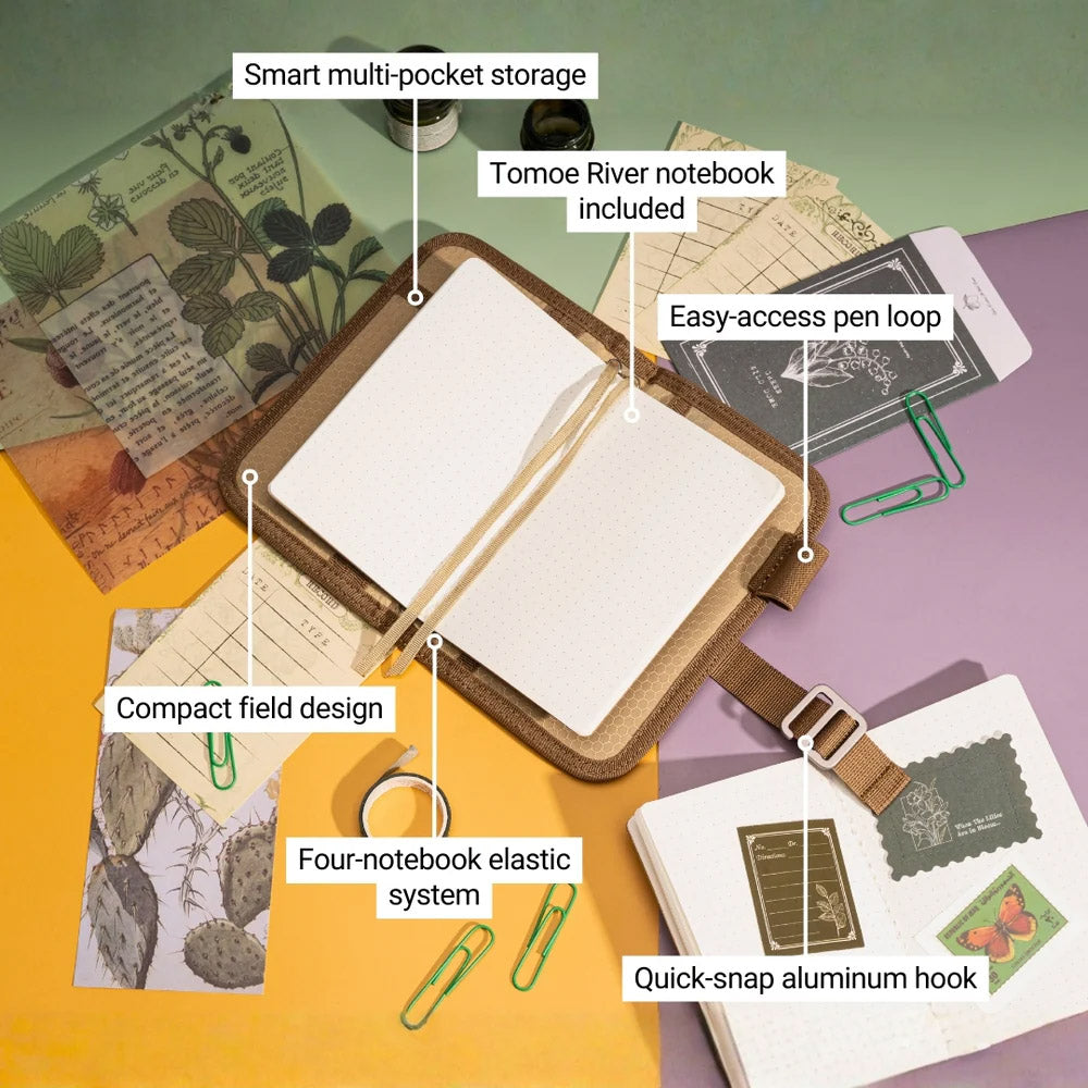 Lochby Field Journal Mini - Honey - Overzicht van de details