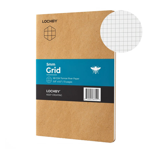 Lochby Tomoe River Notebook A5 - Geruit