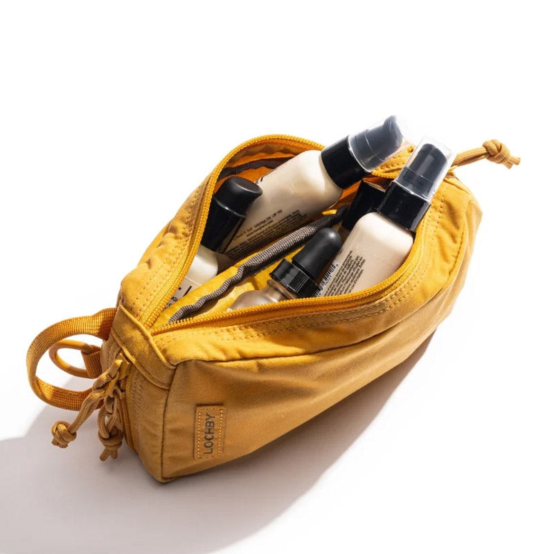 Lochby Venture Pouch - Honey - Open van de bovenkant
