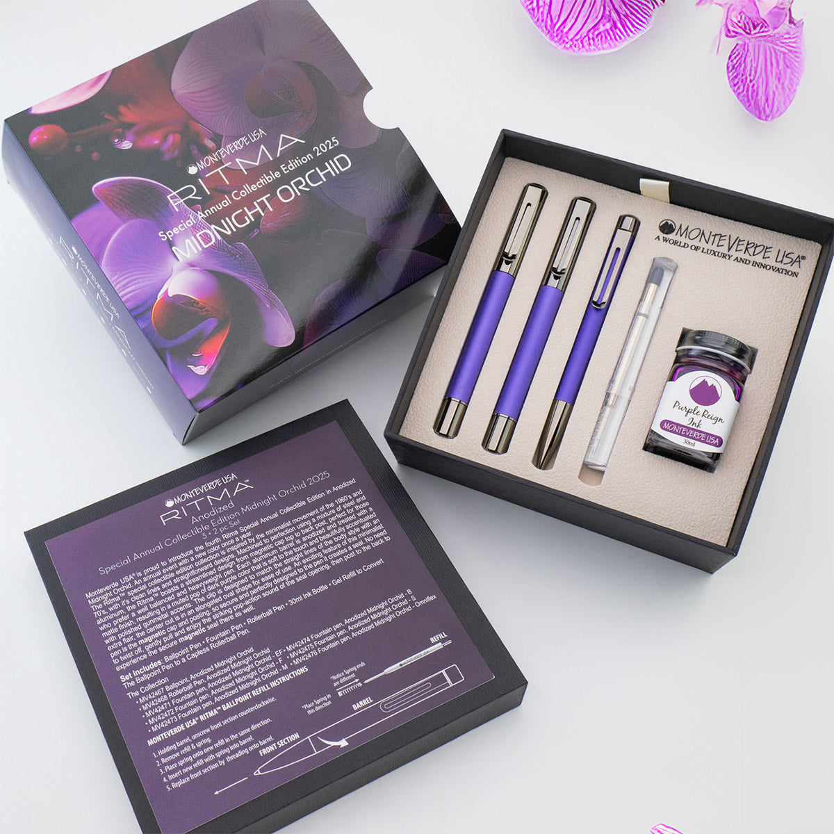 Monteverde Ritma Gift Set - Midnight Orchid