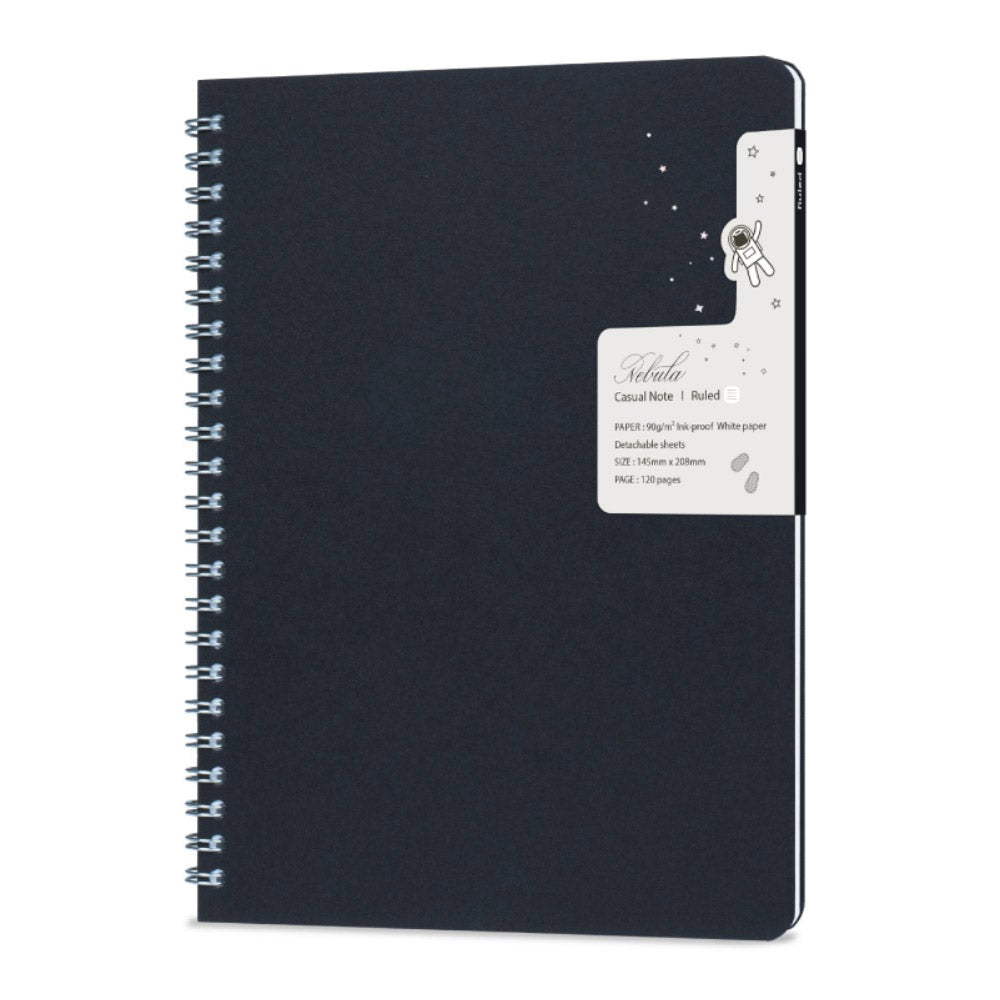 Nebula Casual Note Navy - Gelinieerd