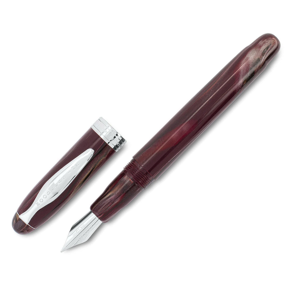 Noodler's AHAB Flex vulpen - Lake Erie met dop naast de vulpen