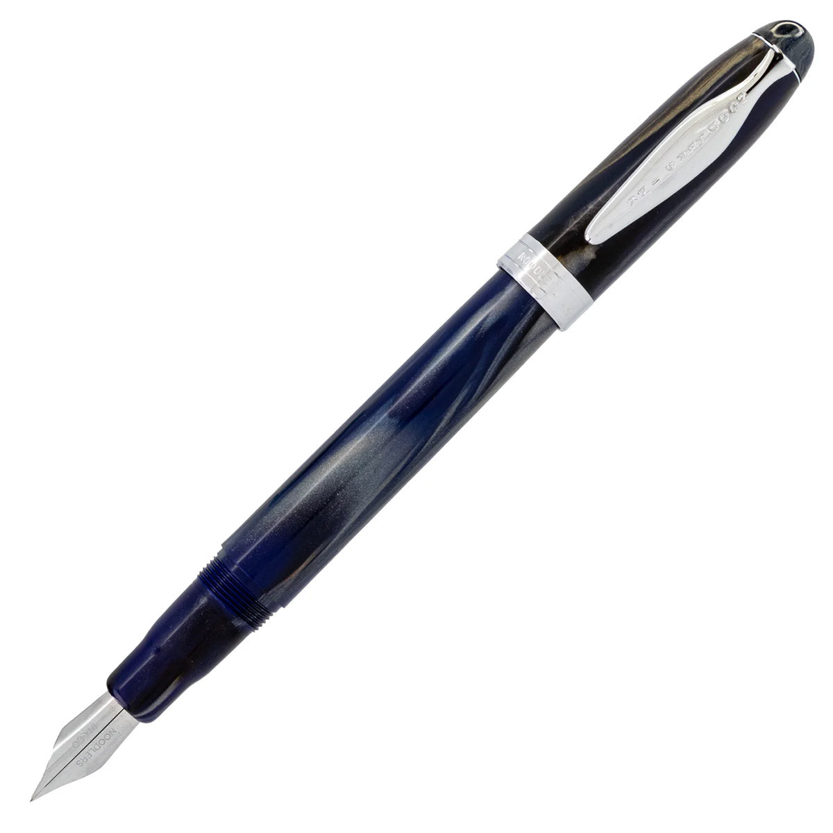 Noodler's AHAB Flex vulpen - Wilderness Twilight met dop op de achterkant van de vulpen