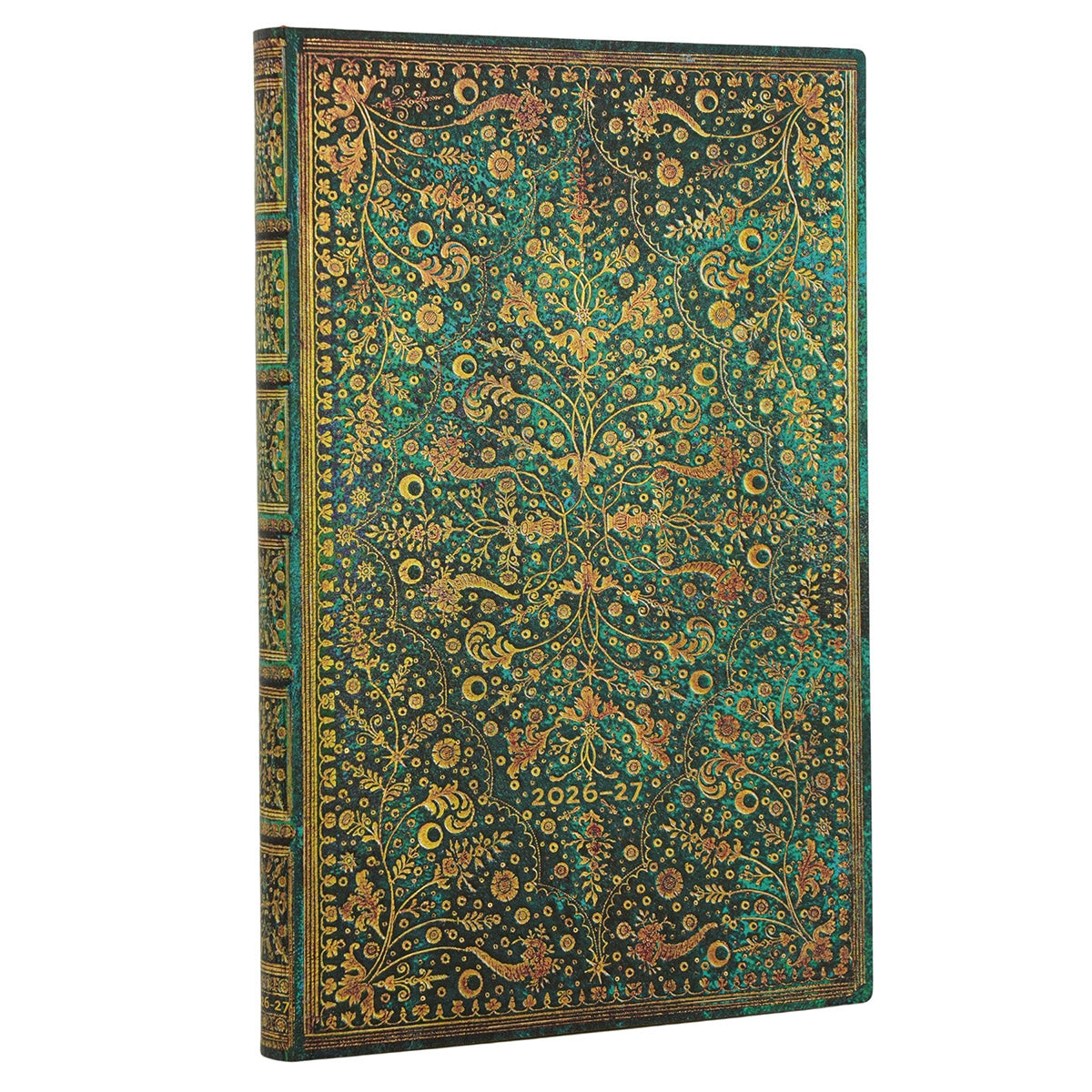 Paperblanks Agenda 2026-2027 - Emerald Flower - Voorkant