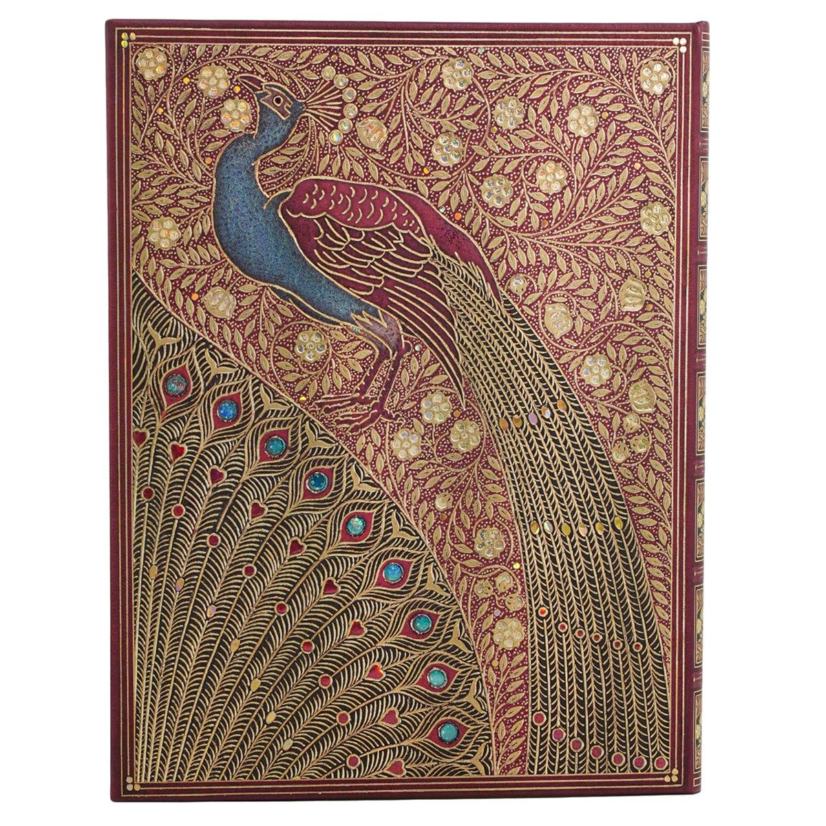 Paperblanks Agenda 2026-2027 - Hafiz's Peacocks - Achterkant van de agenda op een witte achtergrond