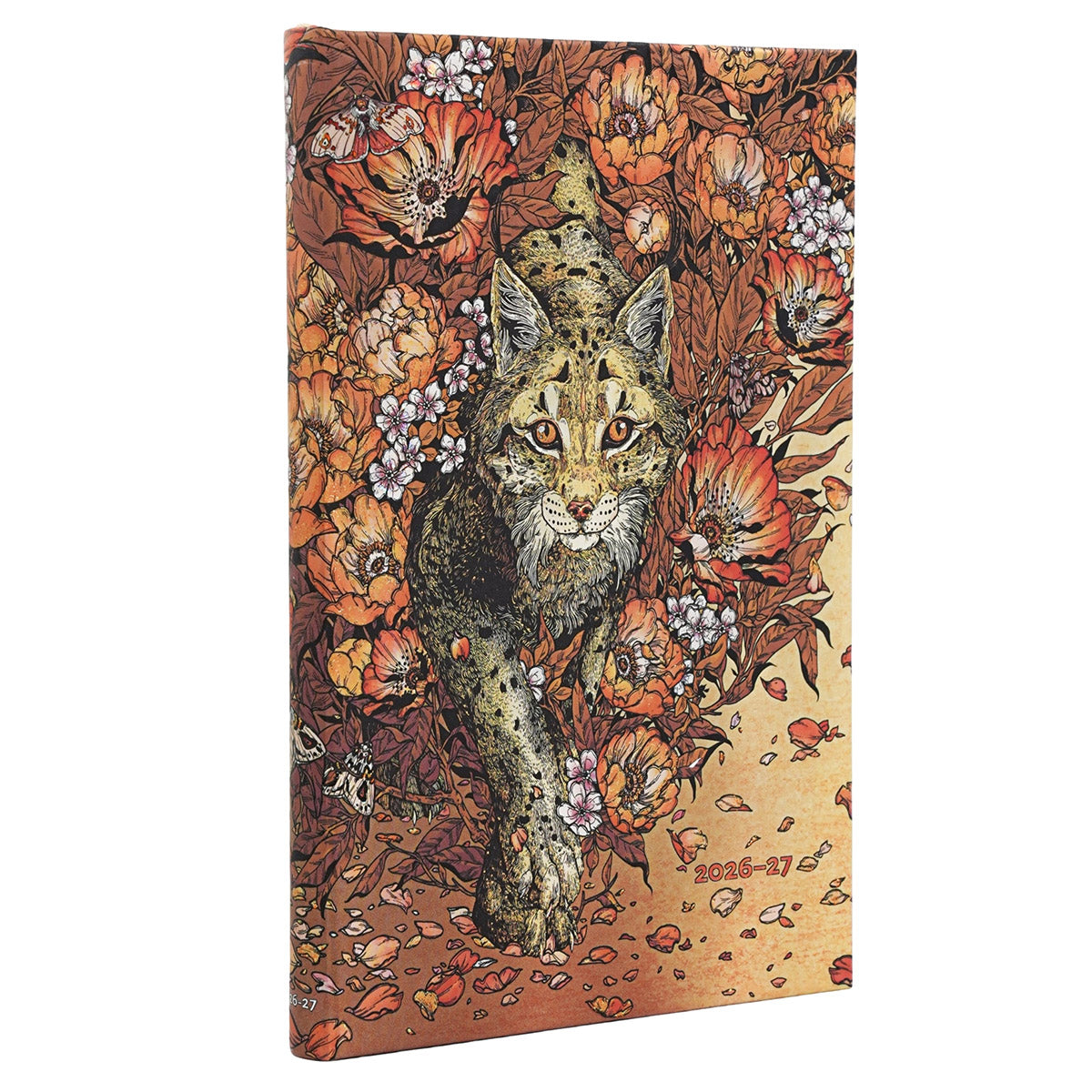 Paperblanks Agenda 2026-2027 - Lynx Rising - Voorkant van de agenda op een witte achtergrond