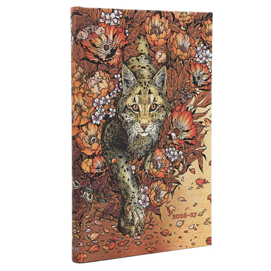 Paperblanks Agenda 2026-2027 - Lynx Rising - Voorkant van de agenda op een witte achtergrond