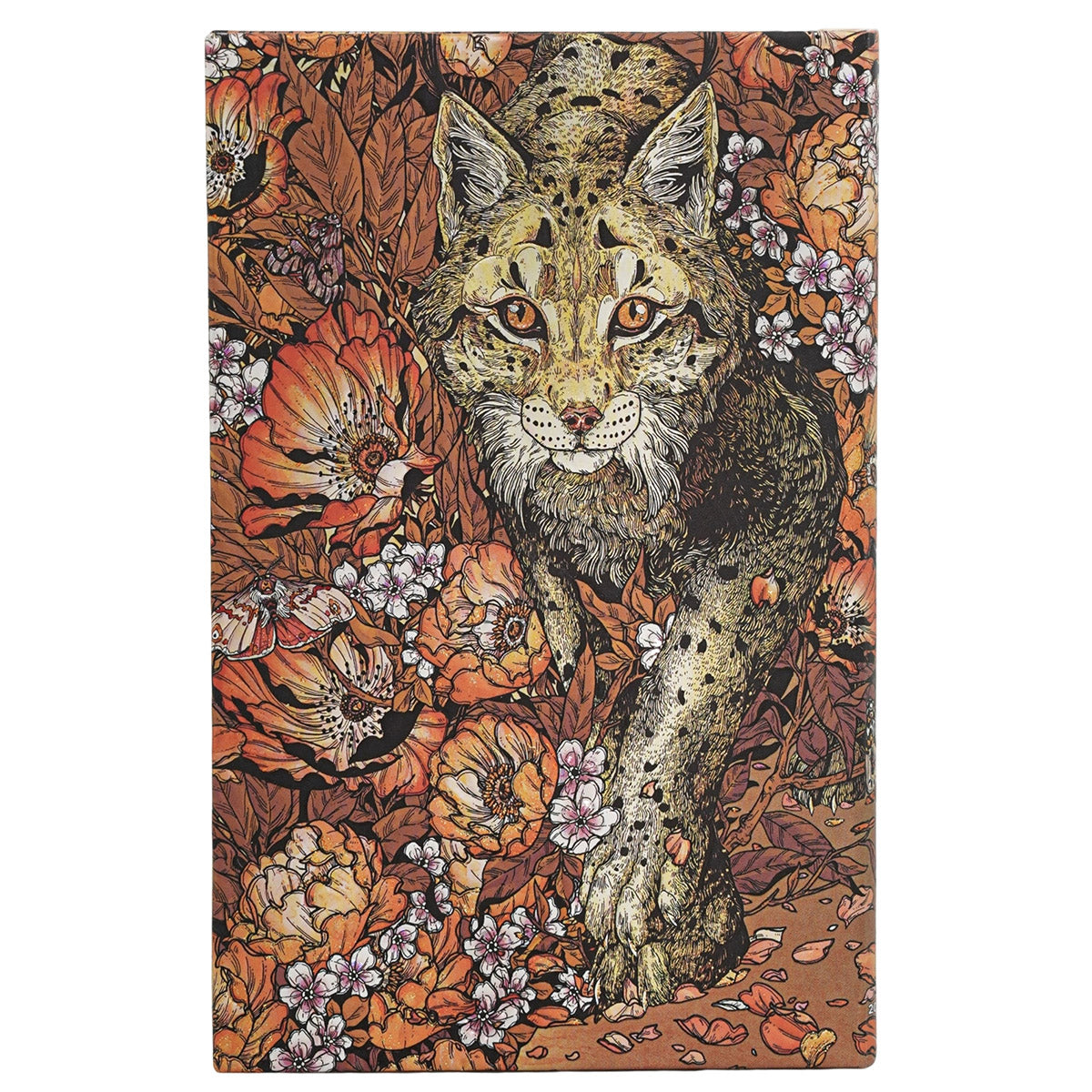 Paperblanks Agenda 2026-2027 - Lynx Rising - Achterkant van de agenda op een witte achtergrond