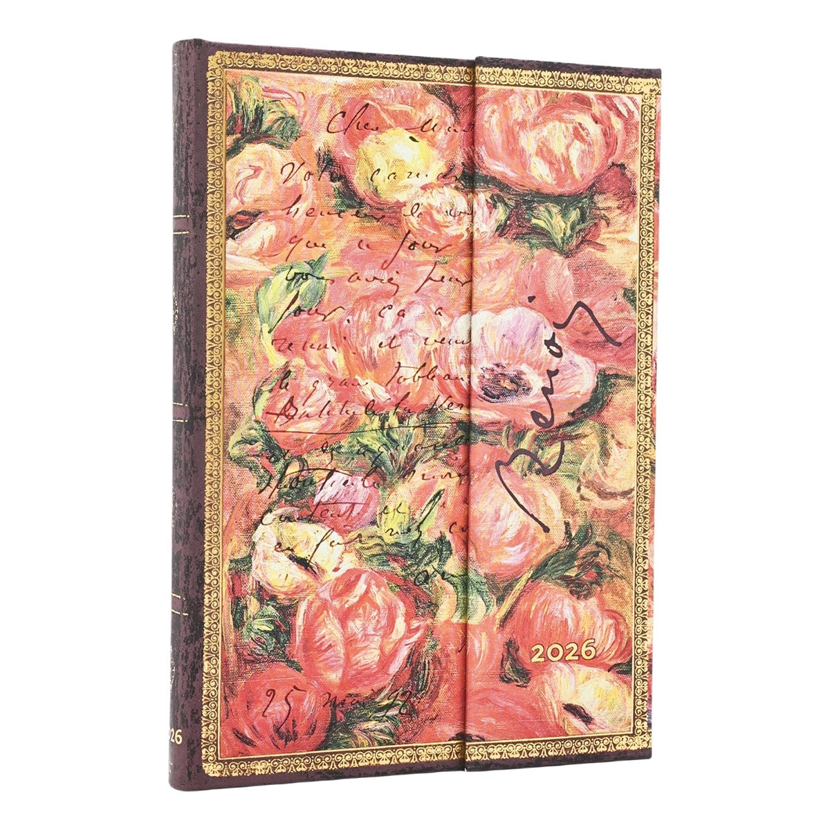 Paperblanks Agenda 2026 Midi Renoir, Letter to Morisot - Week [VERSO]