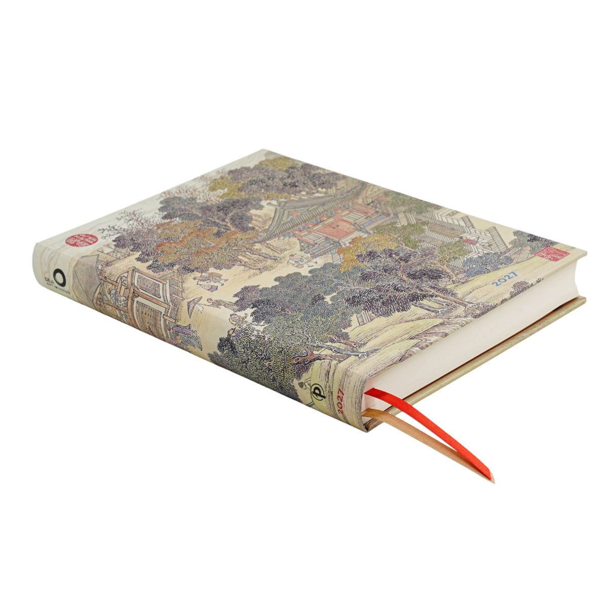 Paperblanks Agenda 2027 Ultra - Golden Age of Prosperity - Zijkant van de agenda