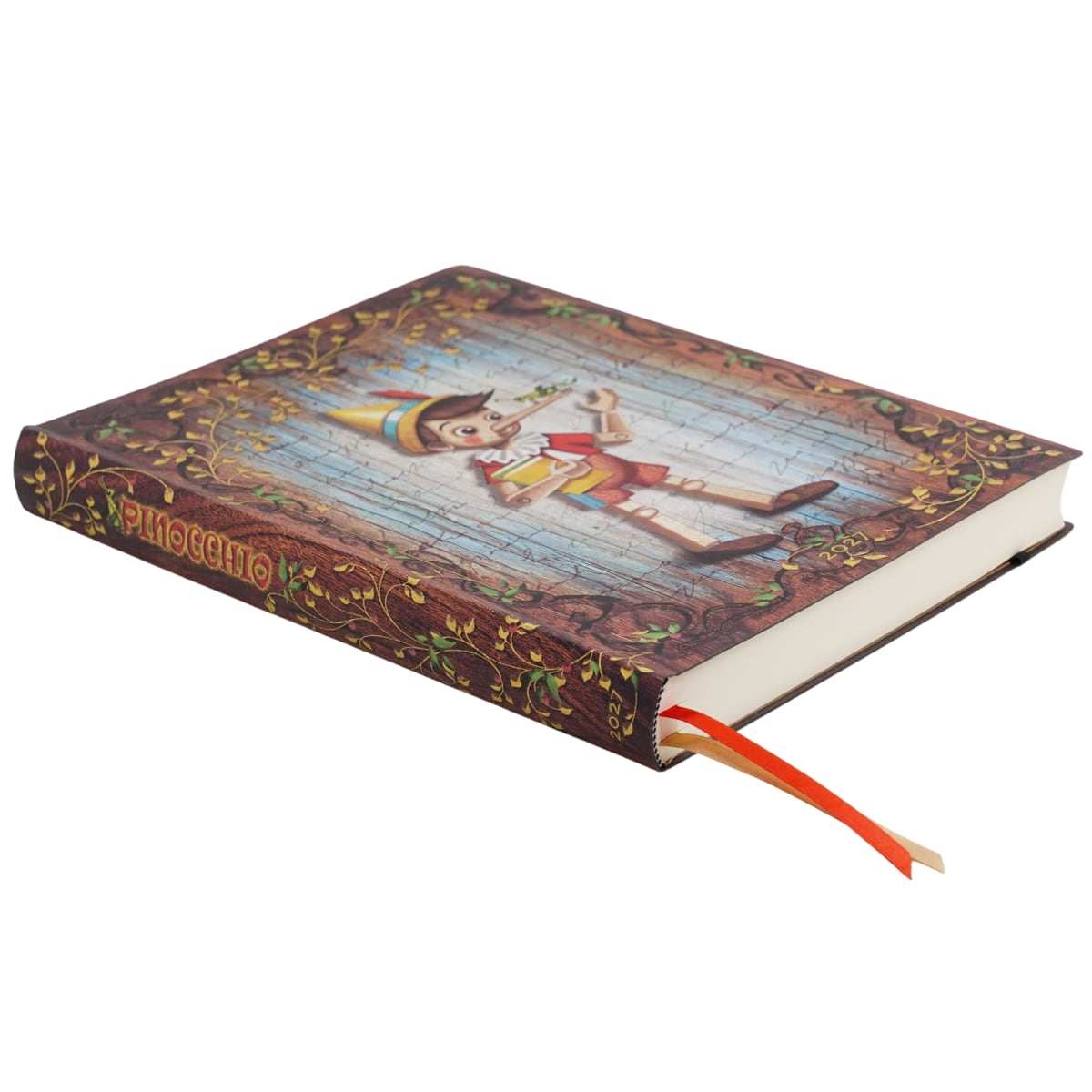Paperblanks Agenda 2027 Flexi Ultra - Pinocchio - Zijkant van de agenda