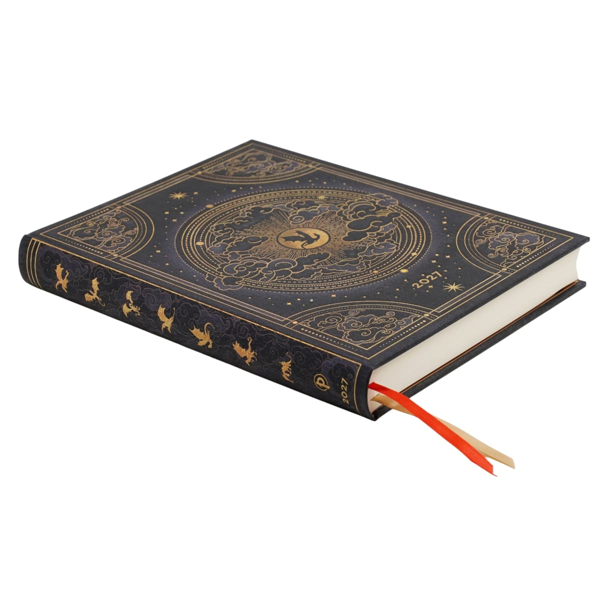 Paperblanks Agenda 2027 Ultra - Shadows of Navarre - Zijkant van de agenda