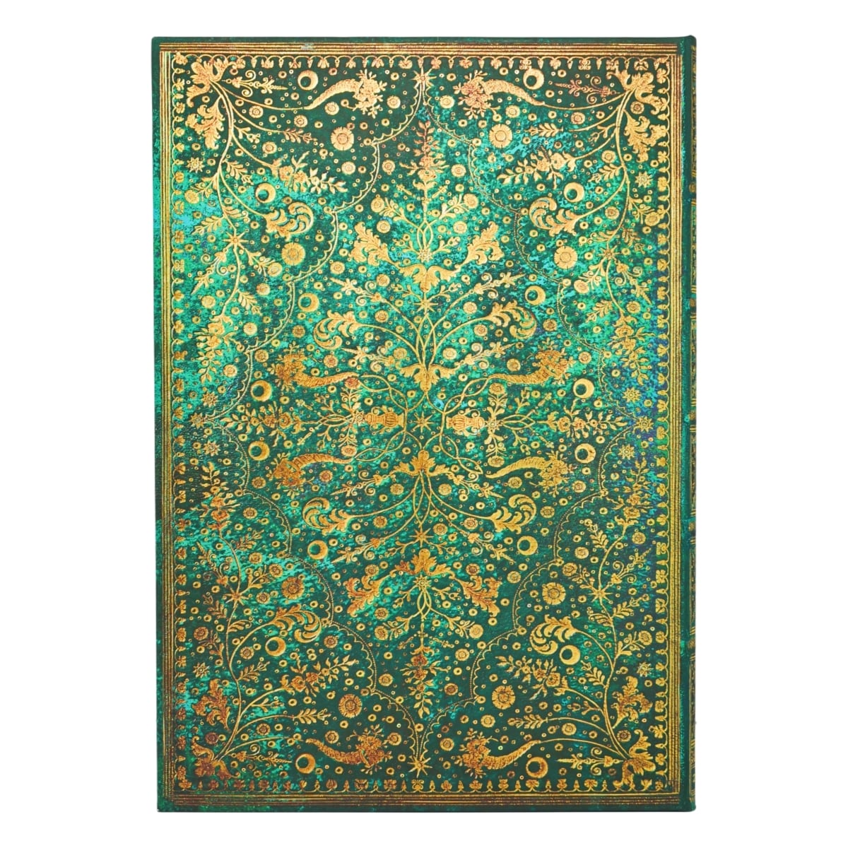 Paperblanks Agenda 2027 Grande - Emerald Flower - Achterkant van de agenda