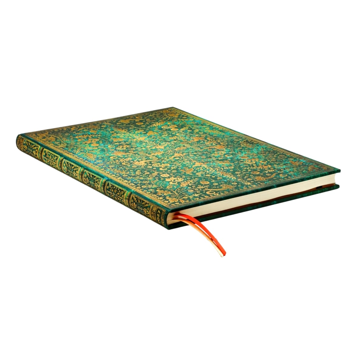 Paperblanks Agenda 2027 Grande - Emerald Flower - Zijkant van de agenda