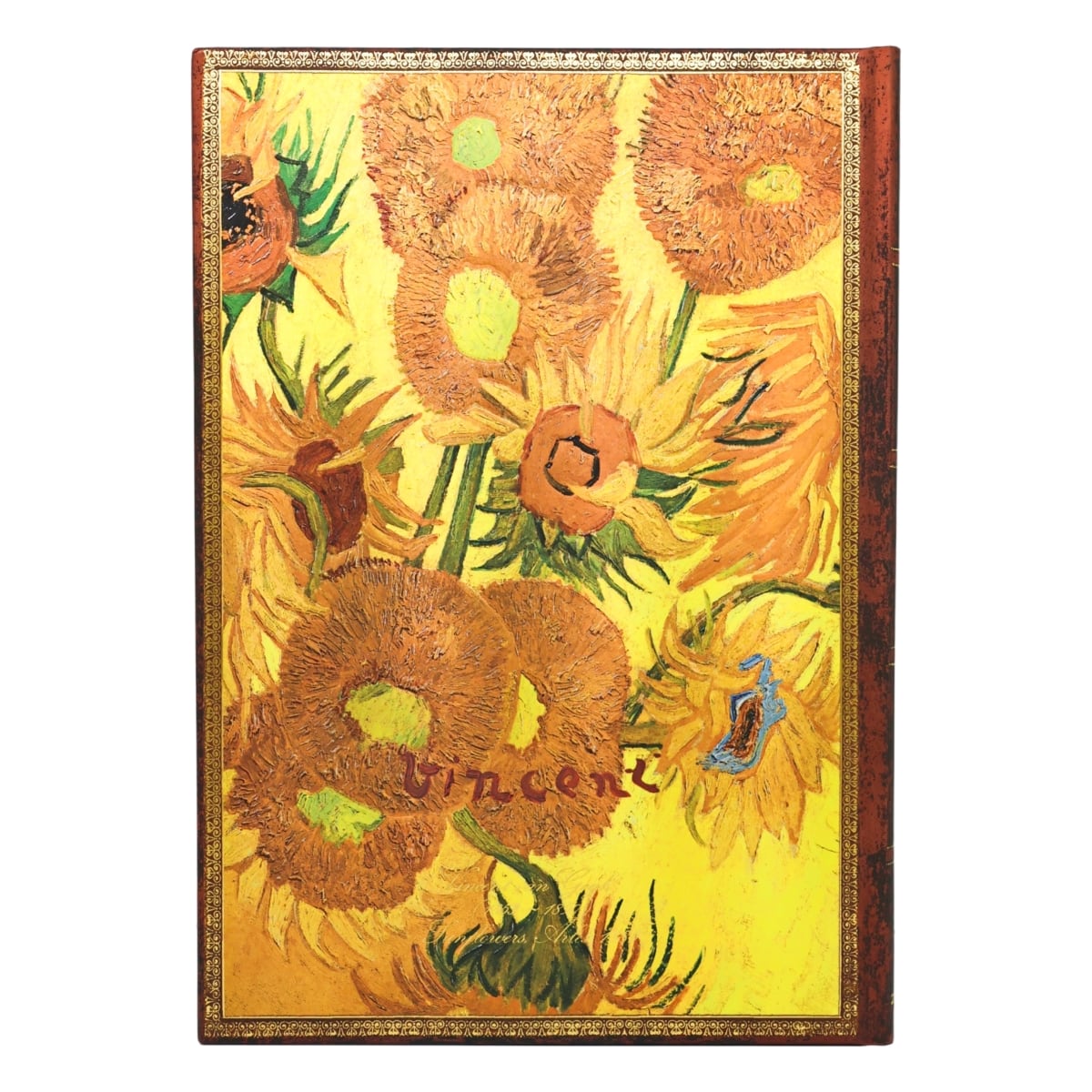 Paperblanks Agenda 2027 Grande - Van Gogh, Sunflowers - Achterkant van de agenda