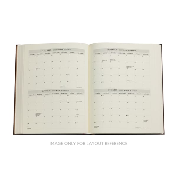 Paperblanks Agenda 2027 - Voorbeeld van de Layout 
