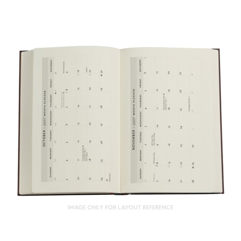 Paperblanks Agenda 2027 Layout Monthly