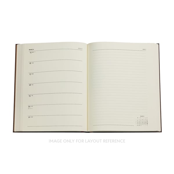 Paperblanks Agenda 2027 - Verso Indeling