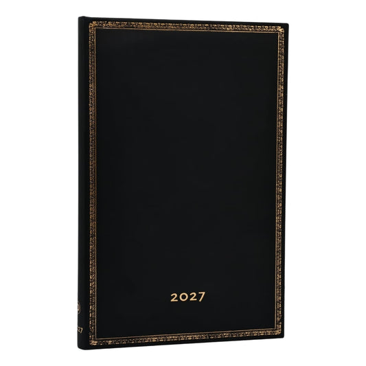 Paperblanks Agenda 2027 Maxi - Black Edition - Voorkant van de agenda
