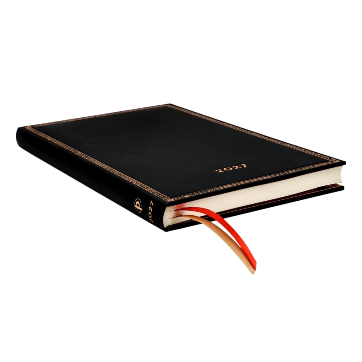 Paperblanks Agenda 2027 Maxi - Black Edition - Zijkant van de agenda