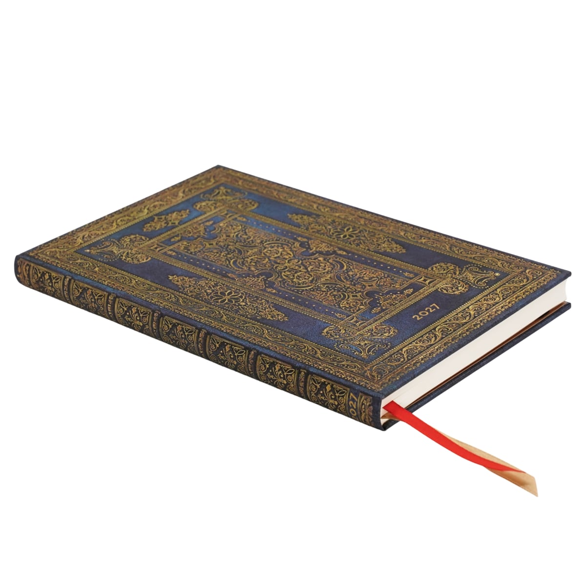 Paperblanks Agenda 2027 Maxi - Blue Luxe - Zijkant van de agenda