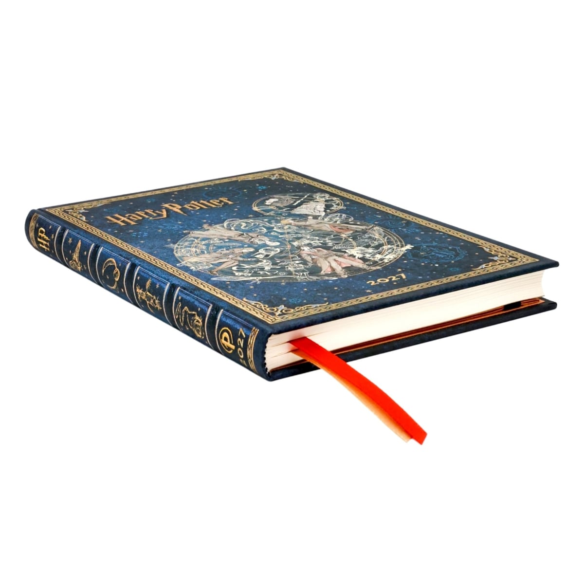 Paperblanks Agenda 2027 Midi - Legends of Hogwarts - Zijkant van de agenda