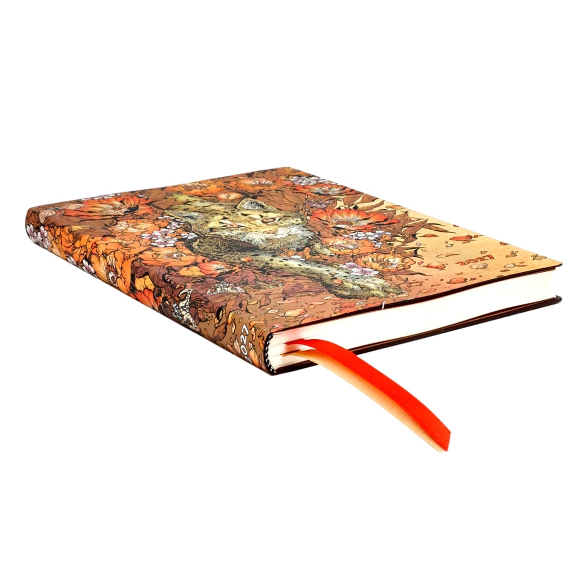 Paperblanks Agenda 2027 Flexi Midi - Lynx Rising - Zijkant van de agenda