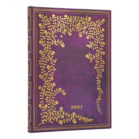 Paperblanks Agenda 2027 Midi - New York Rose - Voorkant van de agenda