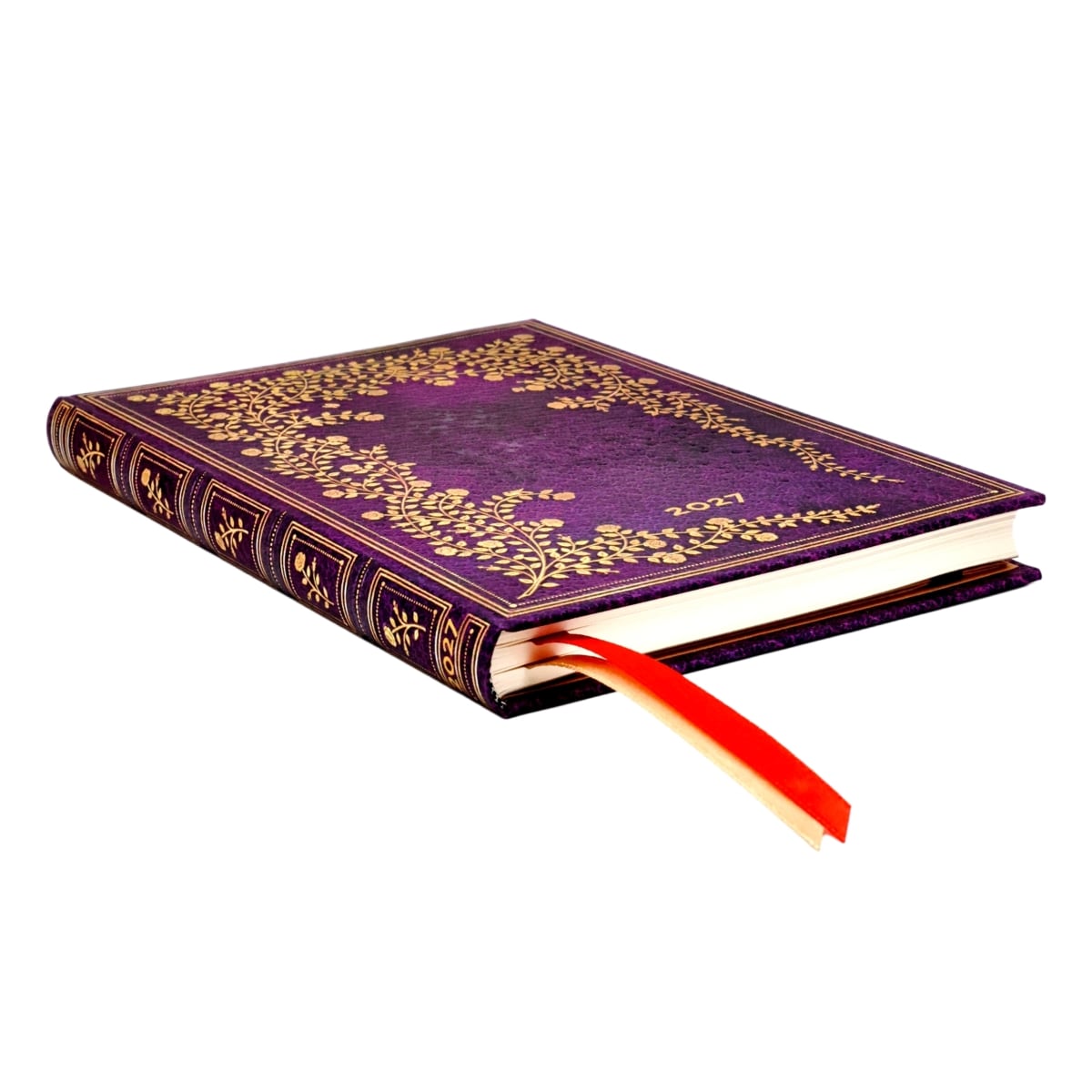 Paperblanks Agenda 2027 Midi - New York Rose - Zijkant van de agenda