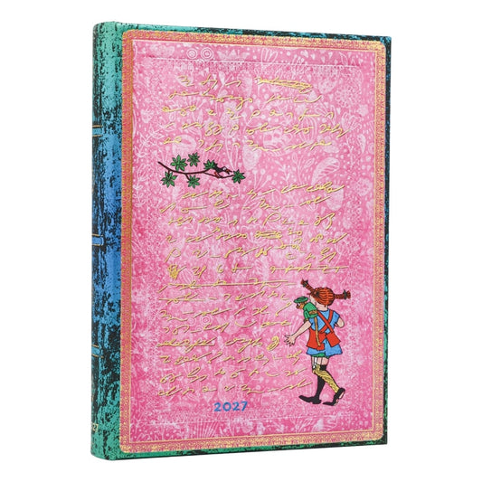 Paperblanks Agenda 2027 Midi - Pippi Longstocking - Voorkant van dxe agenda