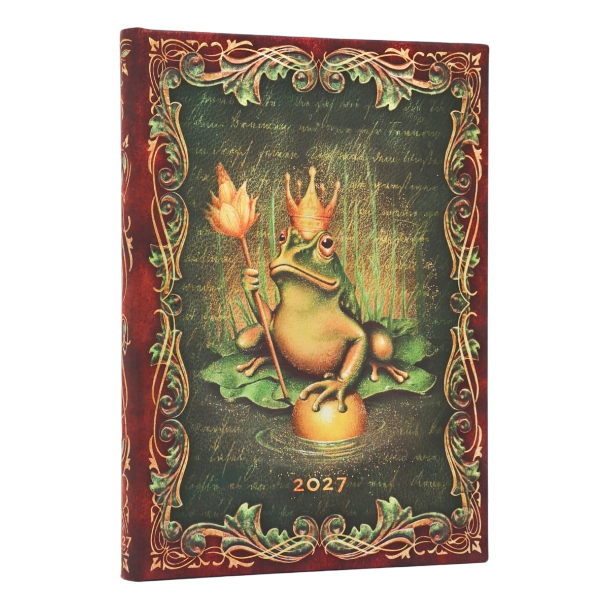 Paperblanks Agenda 2027 Midi - The Brothers Grimm, Frog Prince - Voorkant van de agenda